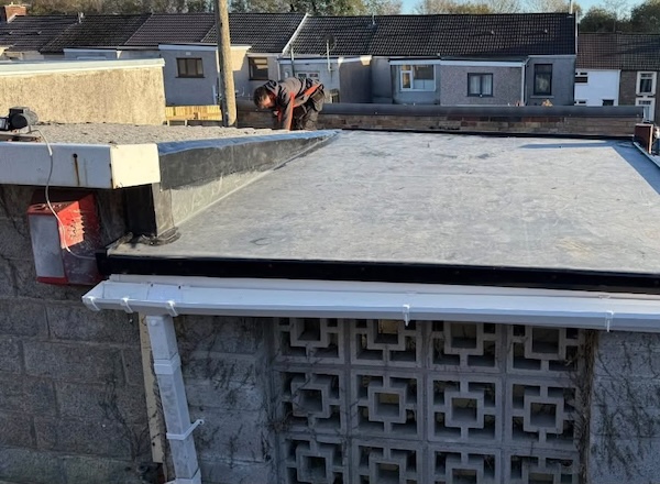 Flat Roof Replacement in West London after completion