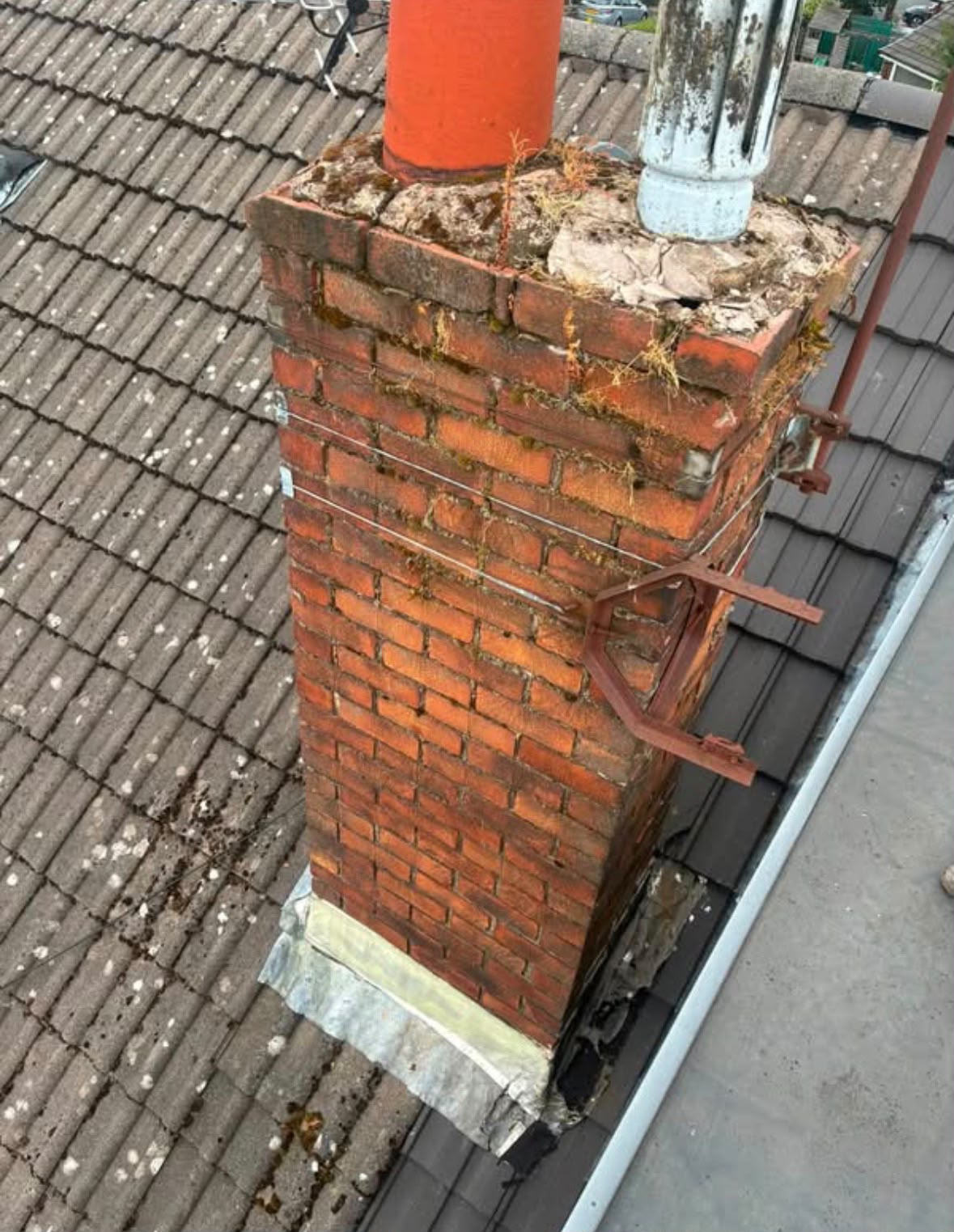 Chimney Repair in Richmond before work began