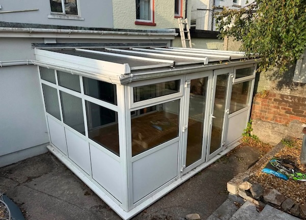 Conservatory Flat Roof Renewal before work began